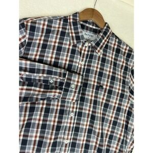 Satori x Augustin Casanova Shirt Men's XL Gray Plaid Button Down L/S Cotton